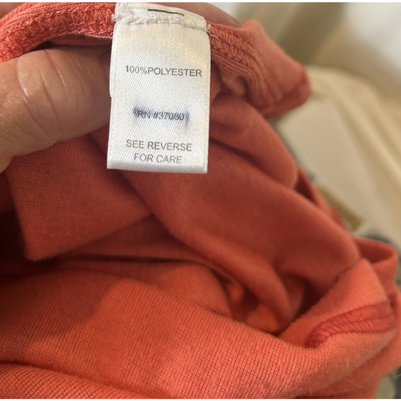 Whimsy goth Castle Core Boho Fairy Bell sleeves orange rhinestones shirt‎ Sz L - Picture 8 of 9